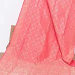 Pink jaal jacquard banarasi silk saree